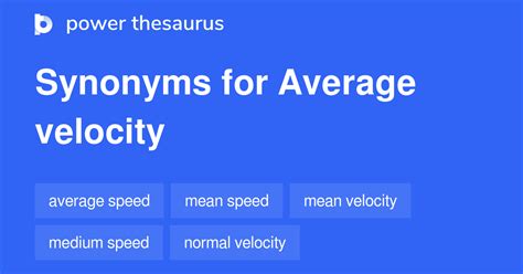 synonyms for velocity.